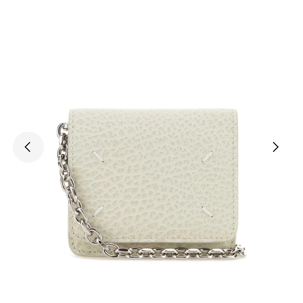 Maison Margiela Foldover Top Chain-Linked Wallet